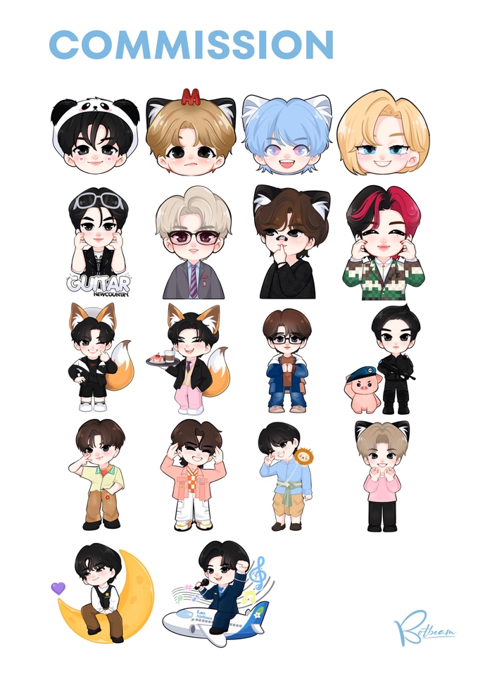 วาดแฟนอาร์ต - รับวาดภาพจิบิแฟนอาร์ต โลโก้ ภาพประกอบ - 8