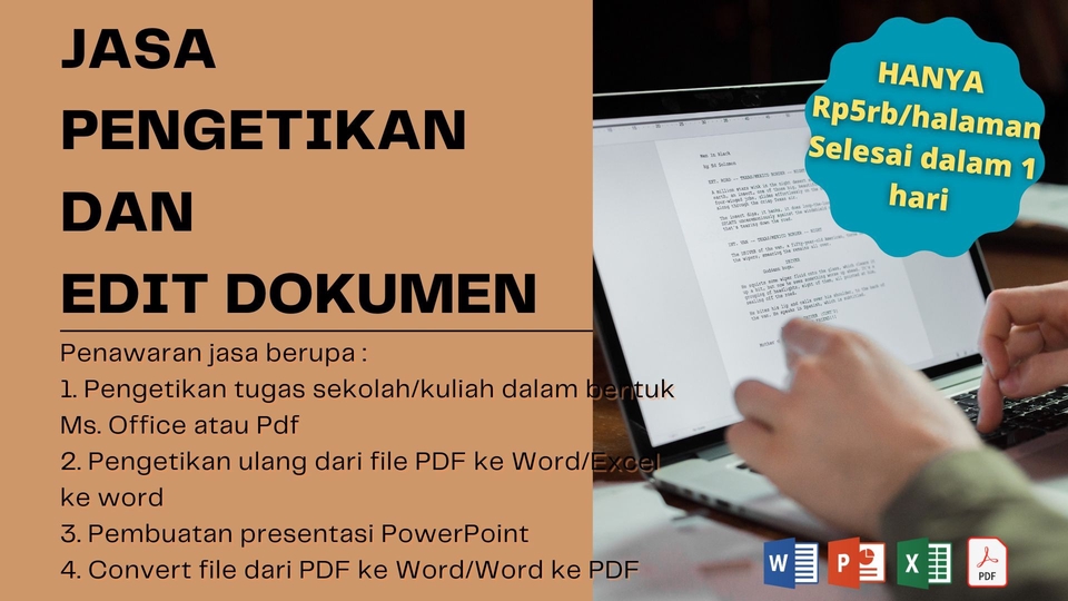 Pengetikan Umum - Jasa Pengetikan Tugas dan Edit Dokumen - 1