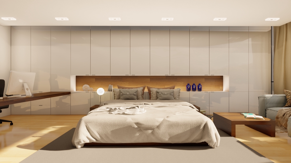 รับออกแบบตกแต่งภายในห้องนอน สไตล์โมเดิร์น สวยหรูดูแพง