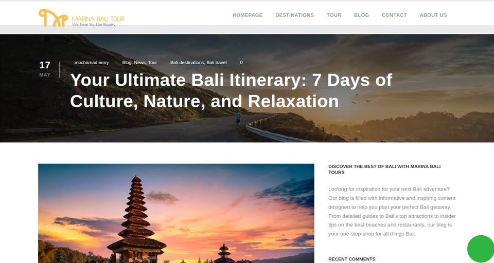 Jasa SEO Bali: 7 Hari Itinerary Budaya Alam Relaksasi
