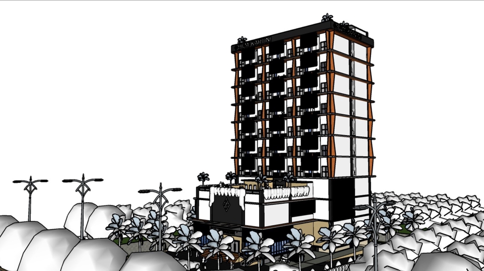 Gambar 3D bangunan 