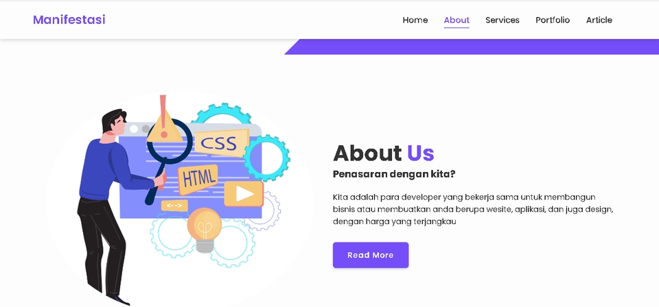 Web Development - Pembuatan website menggunakan laravel, HTML, php, css, javascript bootstrap - 2