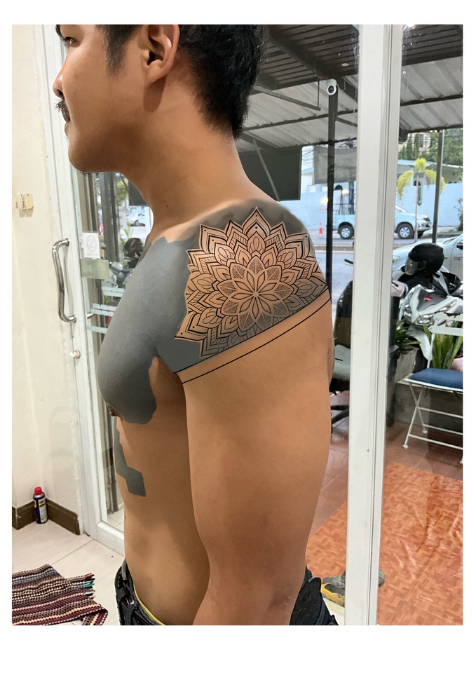 ออกแบบลายสัก แขน รอยสักลายมังกร สวยๆ