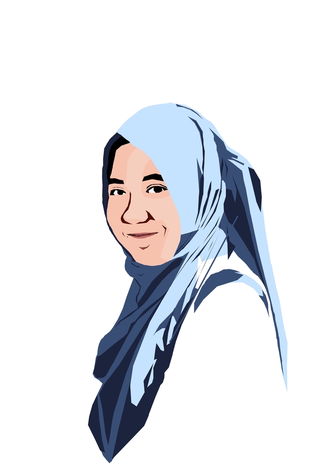 Gambar Potret - Face Vector/ Kartun Wajah - 5