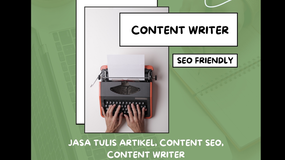 Jasa penulis konten profesional dan SEO friendly untuk website Anda. Dapatkan jasa penulis artikel, copywriting, dan content writer terbaik di Indonesia.