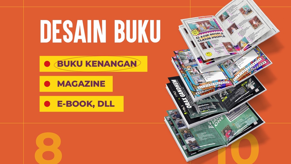 Desain Buku Annual Book, E-book, Magazine, Buletin