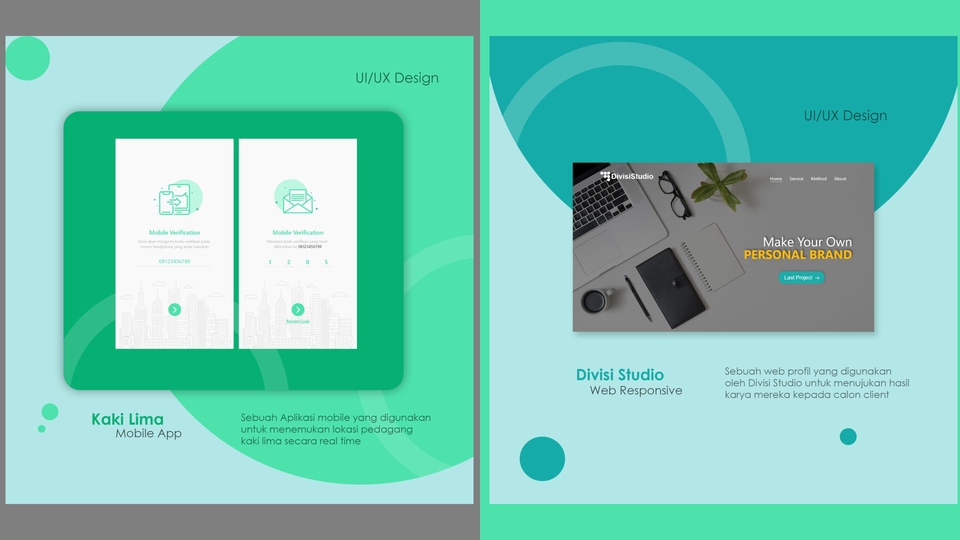 Desain UI/UX Mobile, Website Cepat dan Murah