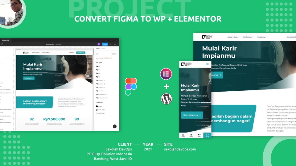 Web Development - Convert Design Figma, PSD ke Wordpress Elementor, Divi, 3 Hari Jadi - 2