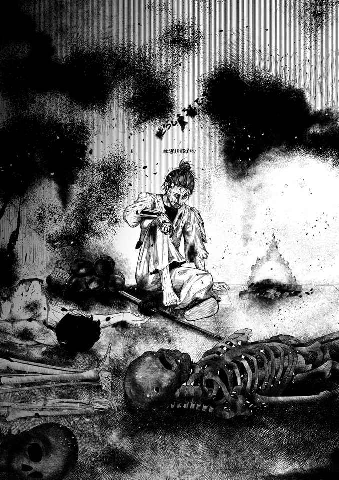 รับวาดการ์ตูนอนิเมะสไตล์ดาร์คแฟนตาซี ภาพวาดมือลายเส้นคมชัด ตัวละครหญิงในชุดญี่ปุ่นโบราณ บรรยากาศมืดมน วาดรูปการ์ตูน วาดอนิเมะ วาดมังงะ