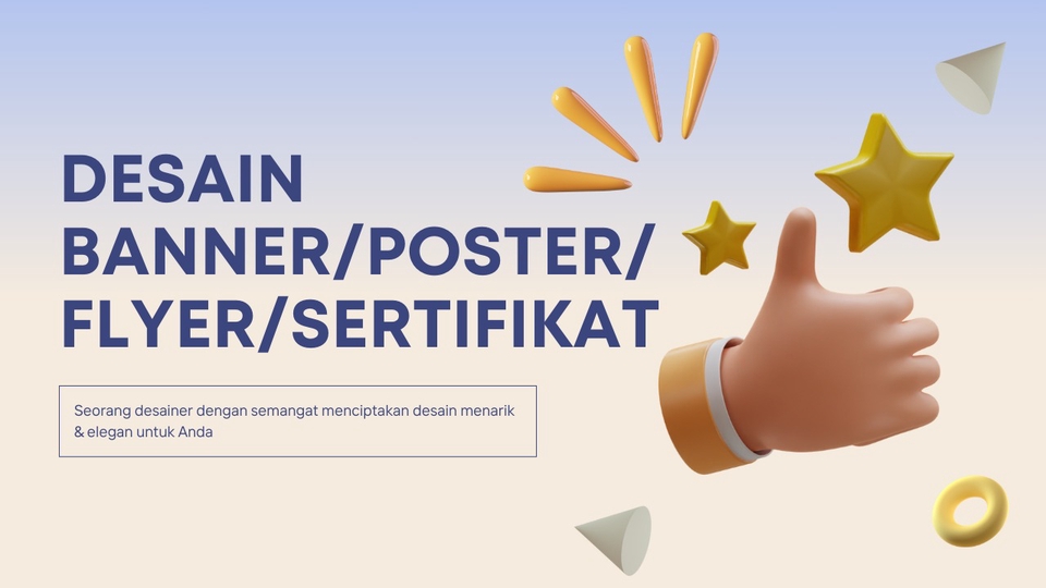 Desain Banner, Poster, Flyer & Sertifikat Menarik dan Elegan