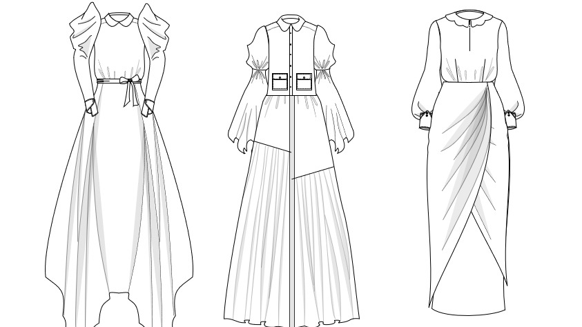 Desain Kaos & Motif - +1000 Desain Gamis Wanita - 1