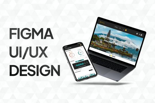 FIGMA UI/UX DESIGN UNTUK MOBILE APP DAN LANDING PAGE WEBSITE