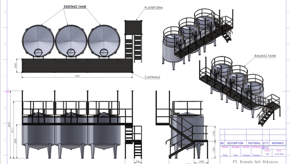 Jasa Desain Interior, Exterior Bangunan dan Render 3D - Design Mesin Industri