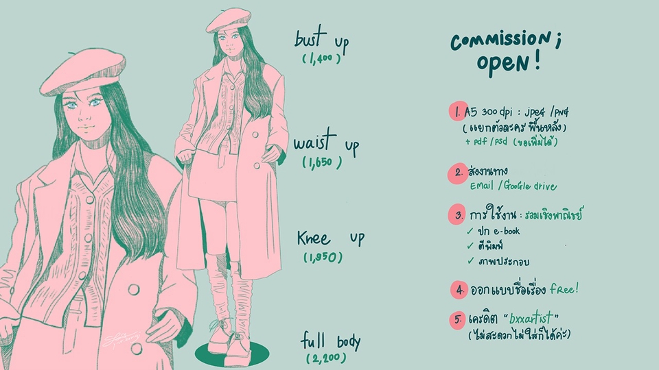 วาดภาพการ์ตูน - วาดภาพปกนิยาย - 1