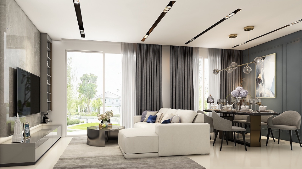 รับทำภาพ Perspective Interior
