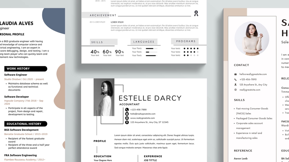 Portfolio & Resume - รับทำ Resume แก้ได้ไม่จำกัดจำนวนครั้ง รับประกันความพึงพอใจ - 1