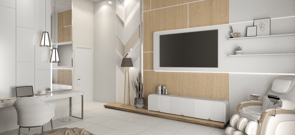 3D & Perspektif - Desain Interior Paket 1 Ruang - 3