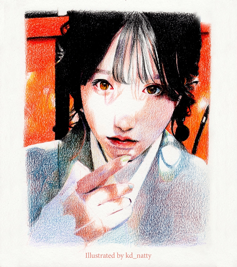 วาดภาพเหมือน Portrait - วาดภาพเหมือน ภาพประกอบ สีไม้ - 7
