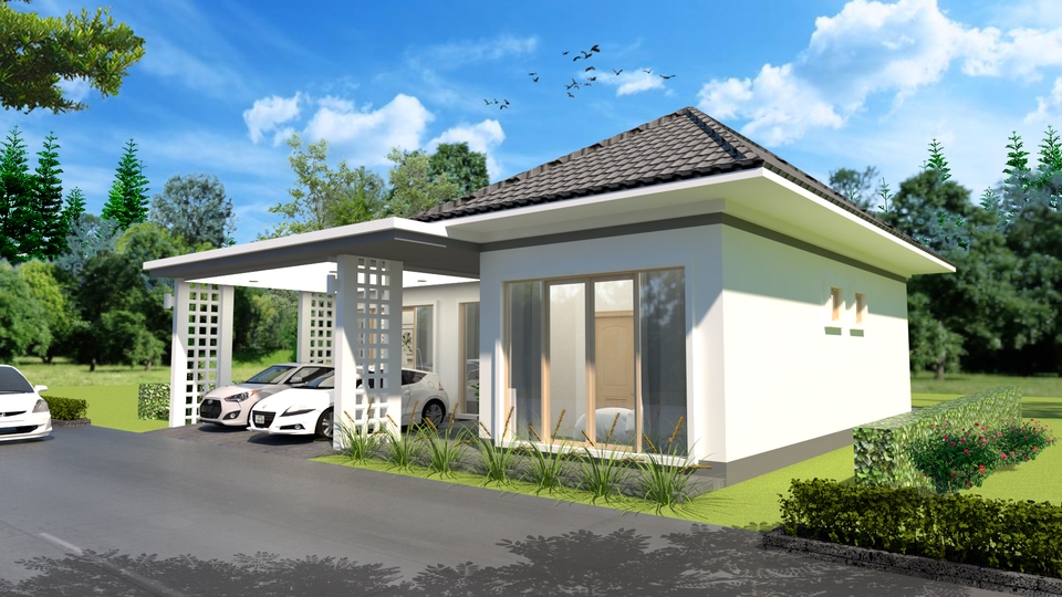 3D Perspective - ออกแบบตกแต่งภายนอกภายใน - 9