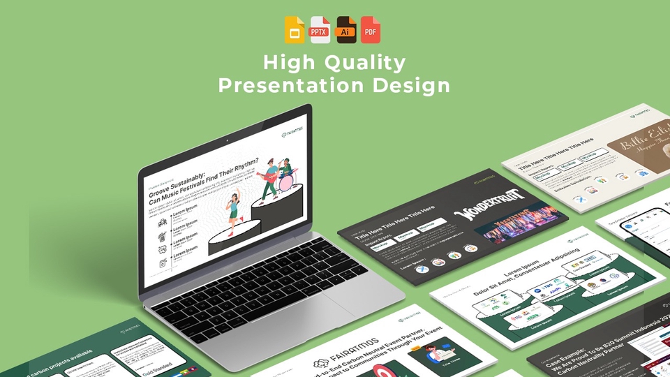 Presentasi - Desain Presentasi / Powerpoint Presentation Design / Pitch Deck / Company Profile - 1