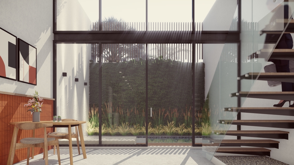 เขียนแบบวิศวกรรมและออกแบบโครงสร้าง - รับออกแบบ เขียนแบบก่อสร้าง, 3D Perspective/Exterior - Revit Architect - 2