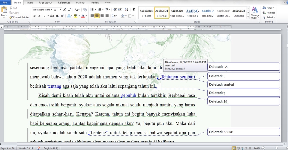 Proofreading - Jasa Proofreading dan Edit/Sunting Naskah (Bahasa Indonesia) - 4