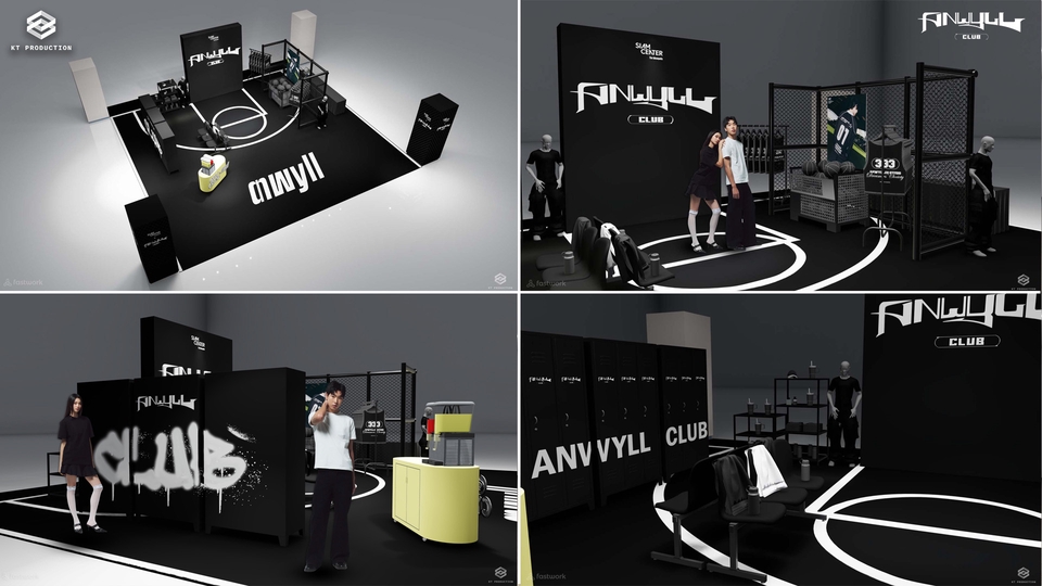 ออกแบบร้านค้า3D perspective รับทำภาพ3มิติ ANVYLL CLUB