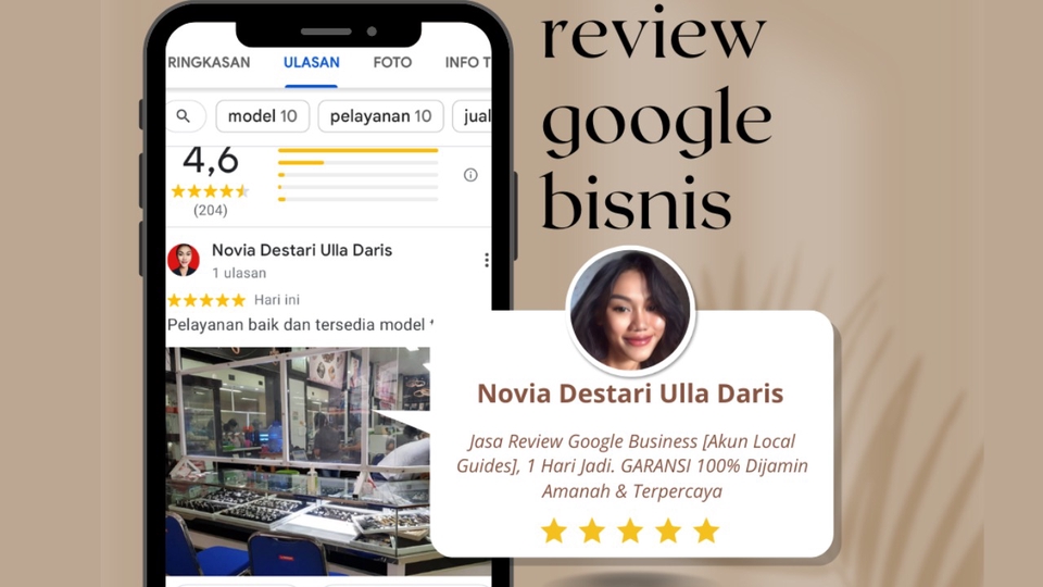 Jasa Review Google Maps dan Google My Business Cepat, Tepat, dan Terpercaya - Jasa Review Google Business [Akun Local Guides], 1 Hari Jadi. GARANSI 100% dijamin Amanah 