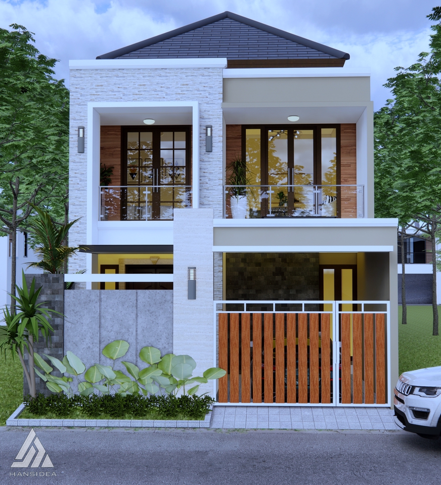 3D & Perspektif - Desain Arsitektural, 3D Modeling dan Rendering - 20