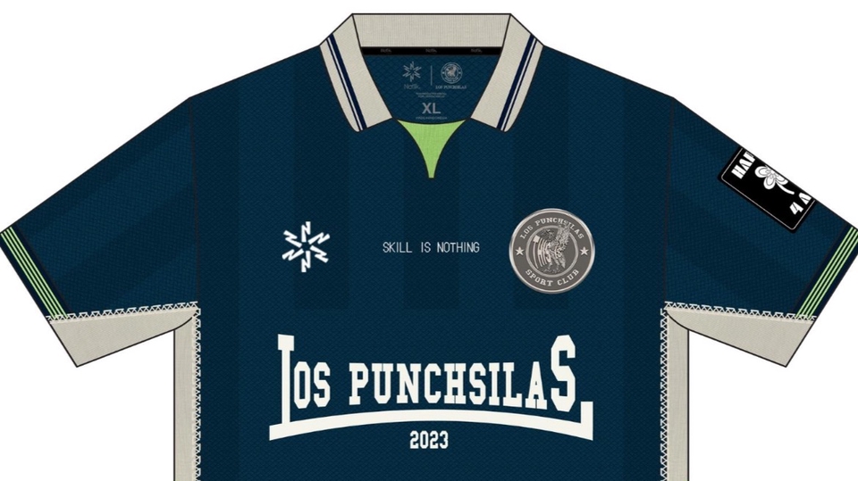 Desain Kaos Polo Los Punchsilas dengan Tulisan Skill is Nothing 2023