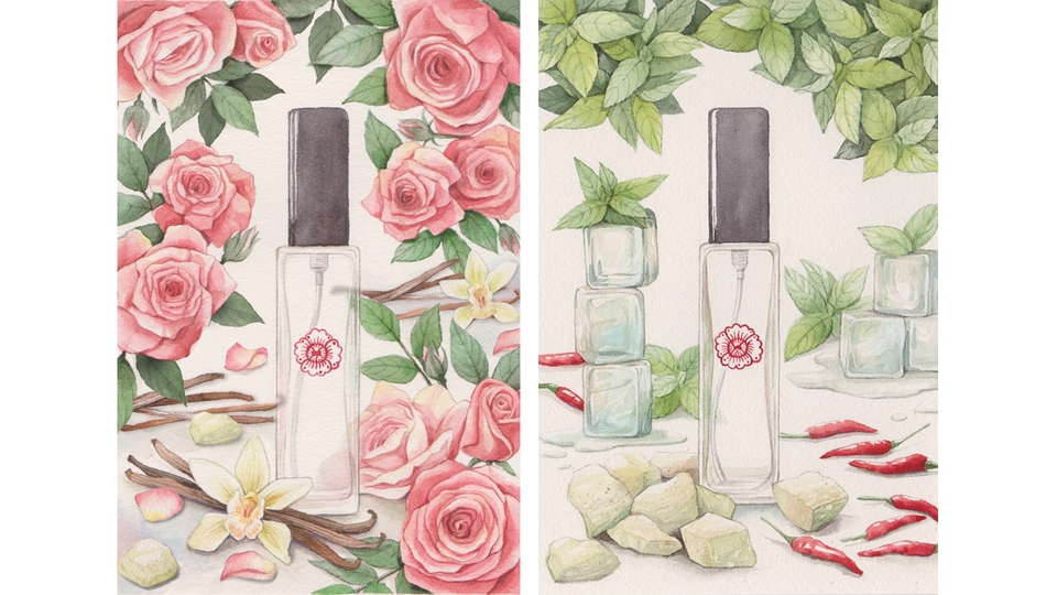 วาดภาพประกอบ - วาดภาพประกอบสีน้ำ ภาพวิวทิวทัศน์ สัตว์เลี้ยง ดอกไม้ - 16