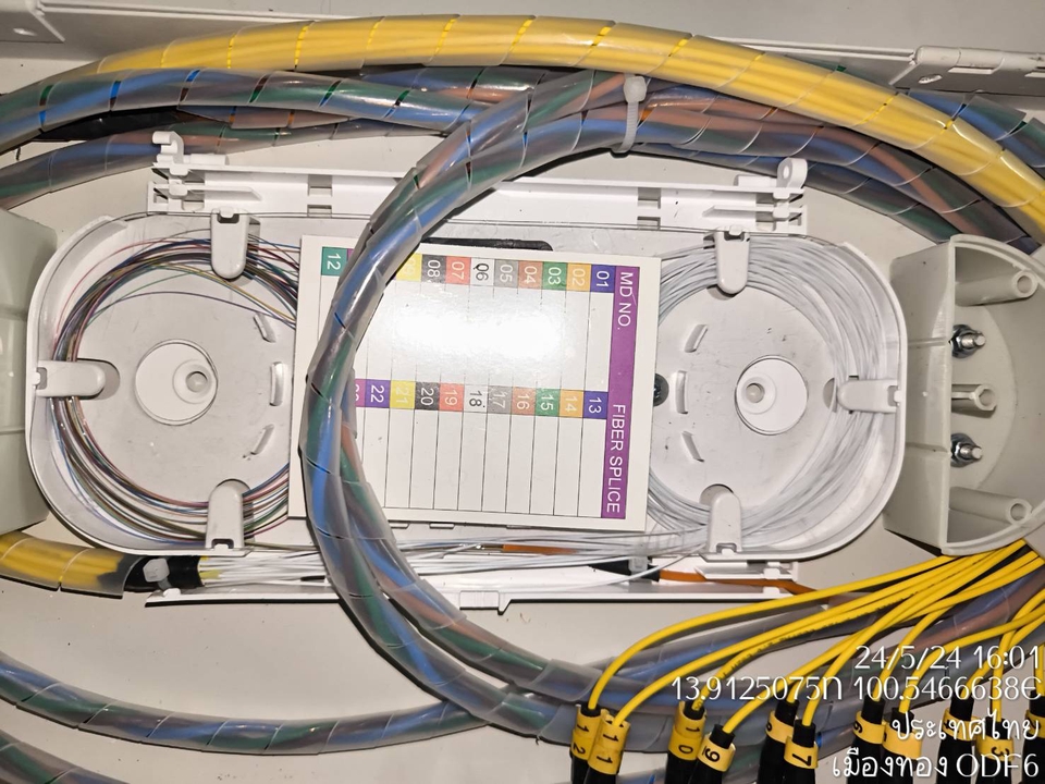 วางระบบเครือข่ายไฟเบอร์ออปติก ติดตั้งเซิร์ฟเวอร์ ระบบอินเตอร์เน็ต ODF6