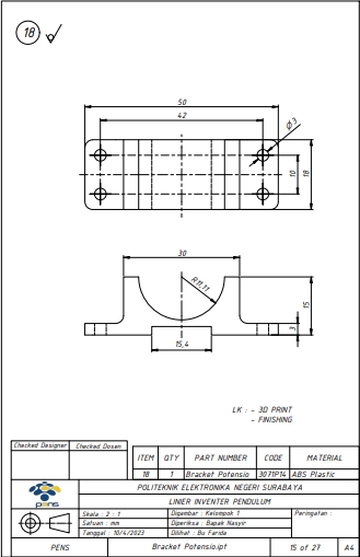 CAD Drawing - CAD Drawing atau Gambar Kerja Desain 3D | Autodesk Inventor, Fusion 360 - 13