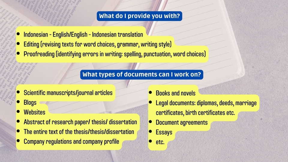 Penerjemahan - Translator of ENG-IND /IND-ENG │Fast and High Quality - 3