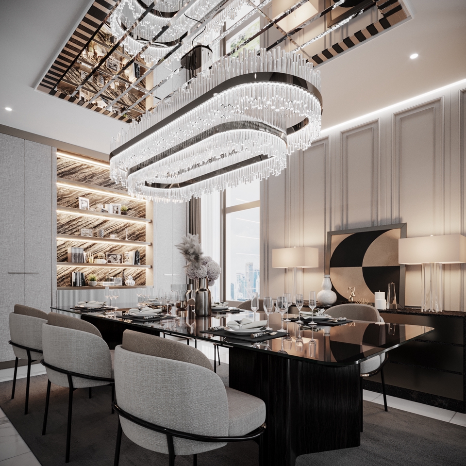 ออกแบบ perspective บ้านหรู 3 มิติ รับเรนเดอร์ภาพ 3D คุณภาพสูง ตกแต่งภายในสวยงาม