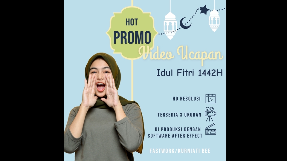 Kartu Ucapan & Video - Video Ucapan Selamat Hari Raya Idul Fitri 2021  - 1