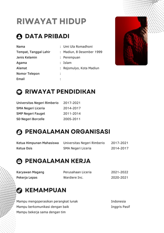 Portfolio & Resume - JASA PEMBUATAN CURICULUM VITAE - 15