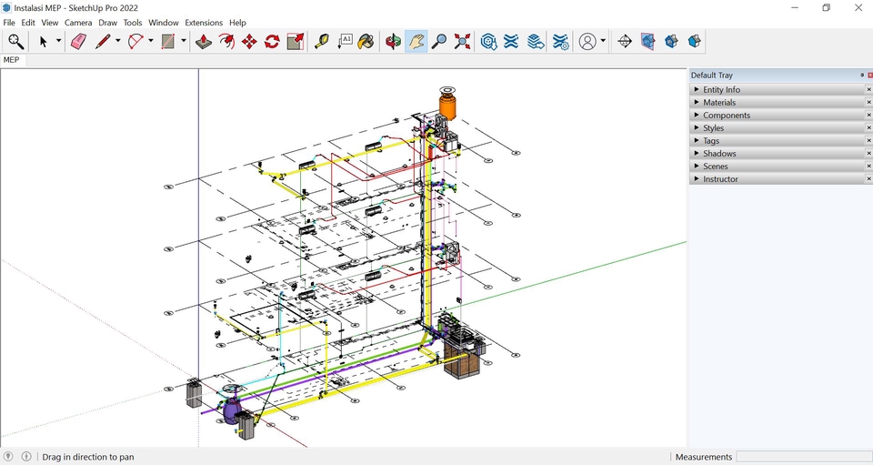 Jasa desain 3D untuk interior ruangan dengan model ruang makan minimalis dan desain interior kafe sederhana.