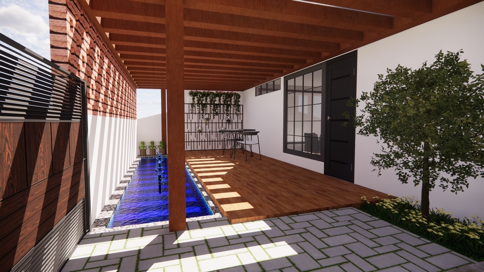 3D & Perspektif - Jasa Design 3D interior (Rumah Tinggal, Caffe, Office, dll) - 10