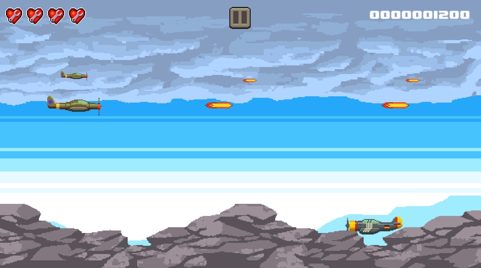 Jasa Pembuatan Game Android dengan desain pesawat terbang 3D untuk game.