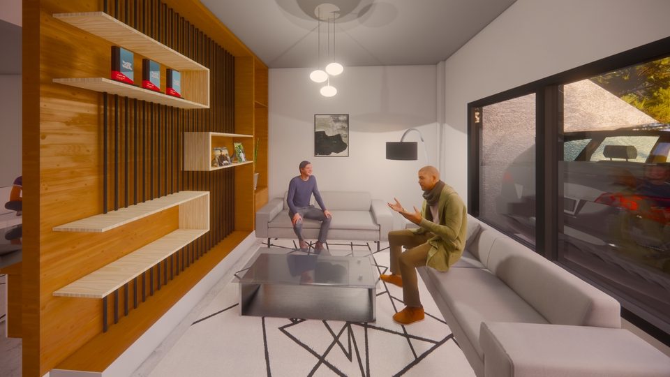 3D & Perspektif - JASA DESAIN ARSITEKTURAL RUMAH KANTOR CAFE INTERIOR DLL (BANGUNAN+INTERIOR) - 5