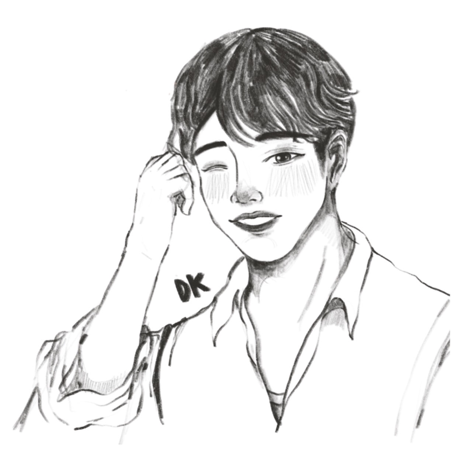 วาดแฟนอาร์ต - รับวาดแฟนอาร์ต Fanart Portrait Semi-Real :: Texture ดินสอไม้ - 5