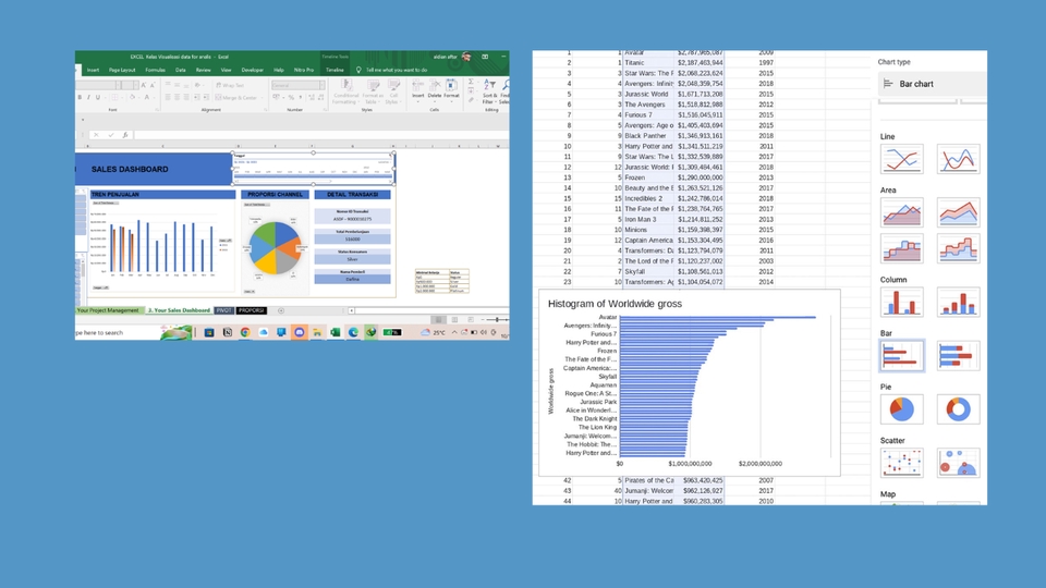 Jasa Analisis Data Excel, Olah Data Statistik, dan Pembuatan Dashboard Excel