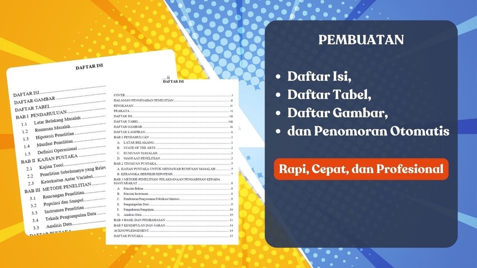 Jasa Pengetikan Online Cepat dan Akurat - Pembuatan Daftar Isi, Tabel, Gambar, dan Penomoran Otomatis – Rapi, Cepat, dan Profesional