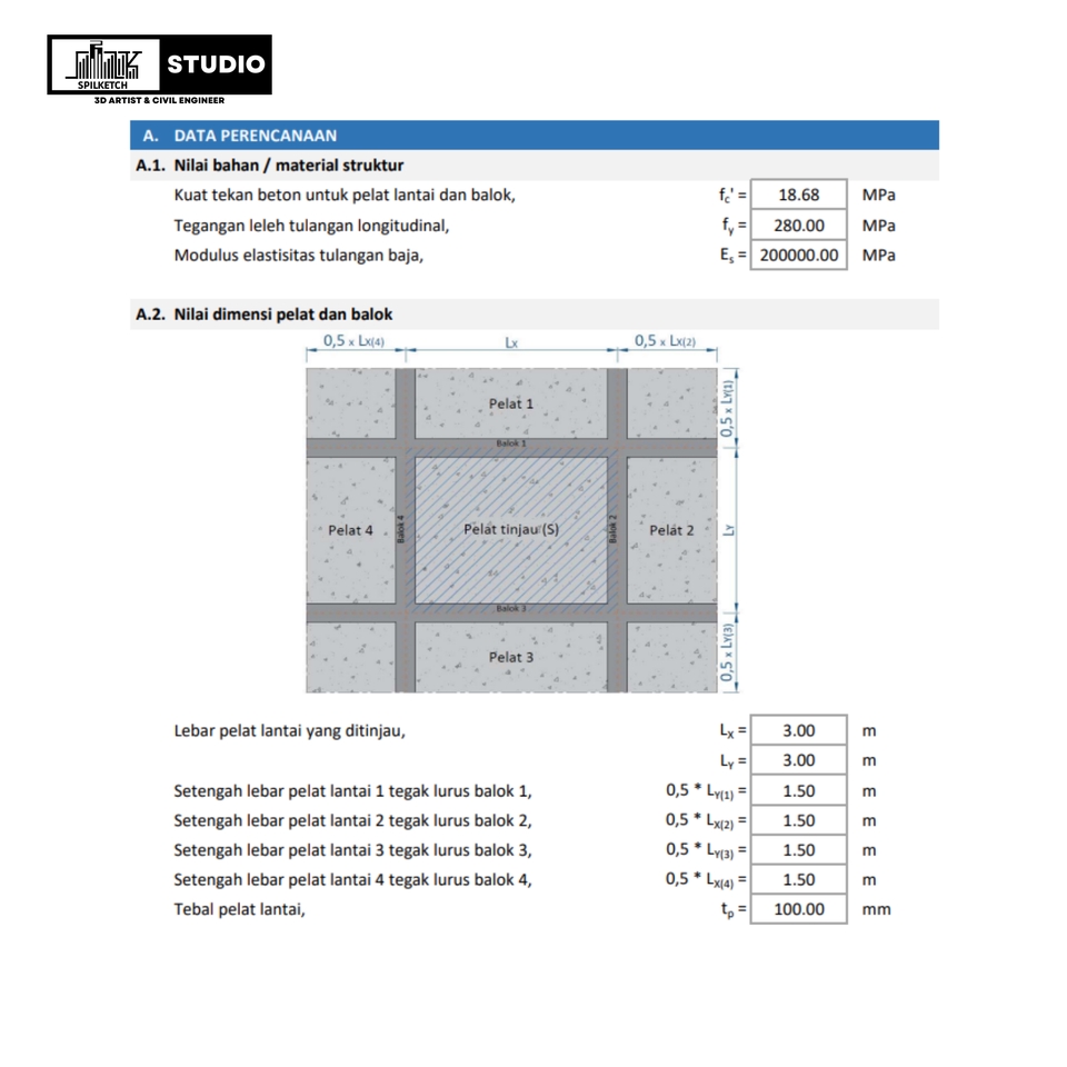 Akuntansi dan Keuangan - Perhitungan Struktrur Bangunan Beton, Baja dan RAB ( Rencana Anggaran Biaya) - 3