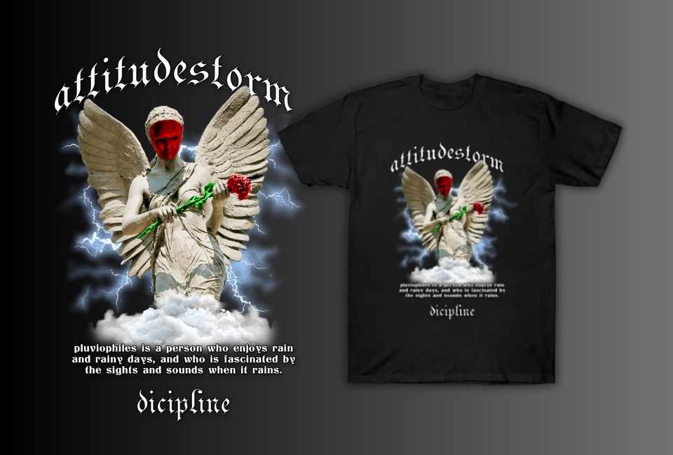 Desain Kaos & Motif - Membuatkan desain streetwear/vintage style for your idol, anime or your girlfriend dll - 8