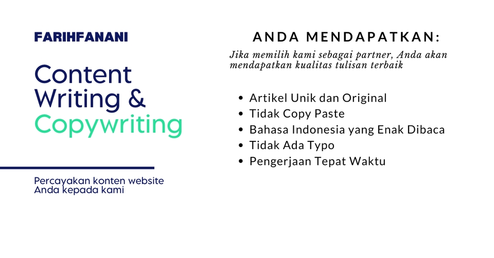 Penulisan Konten - Content Writing, SEO, Copywriting, Essay. - 3