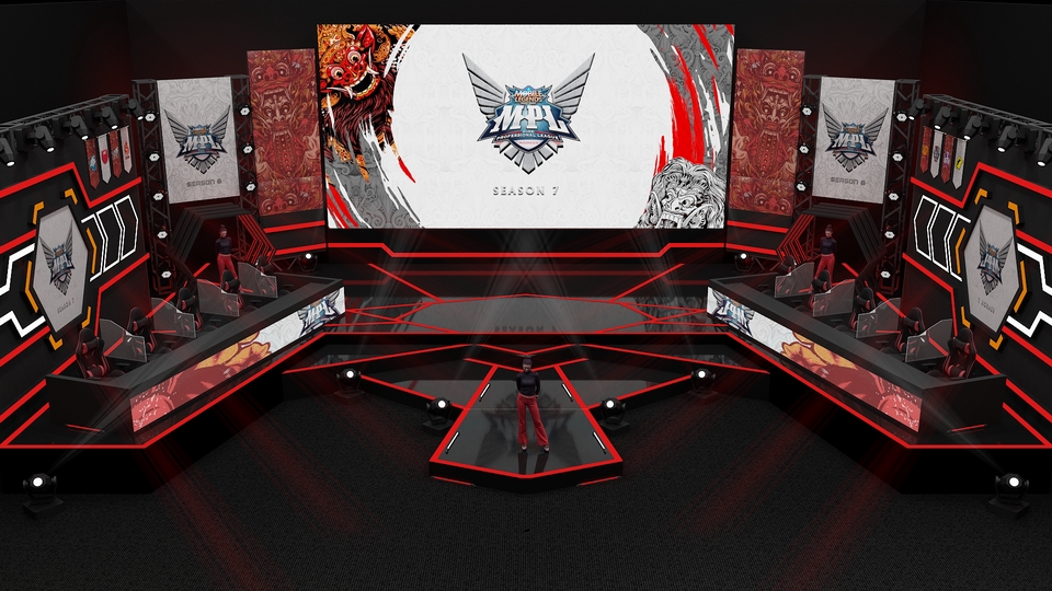 3D & Perspektif - 3D Set Designer. Stage Booth Exterior & Interior - 15