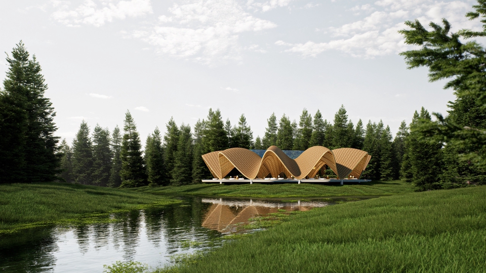 รับออกแบบบ้านพักตากอากาศสไตล์โมเดิร์น ออกแบบตกแต่งภายในที่ทันสมัย