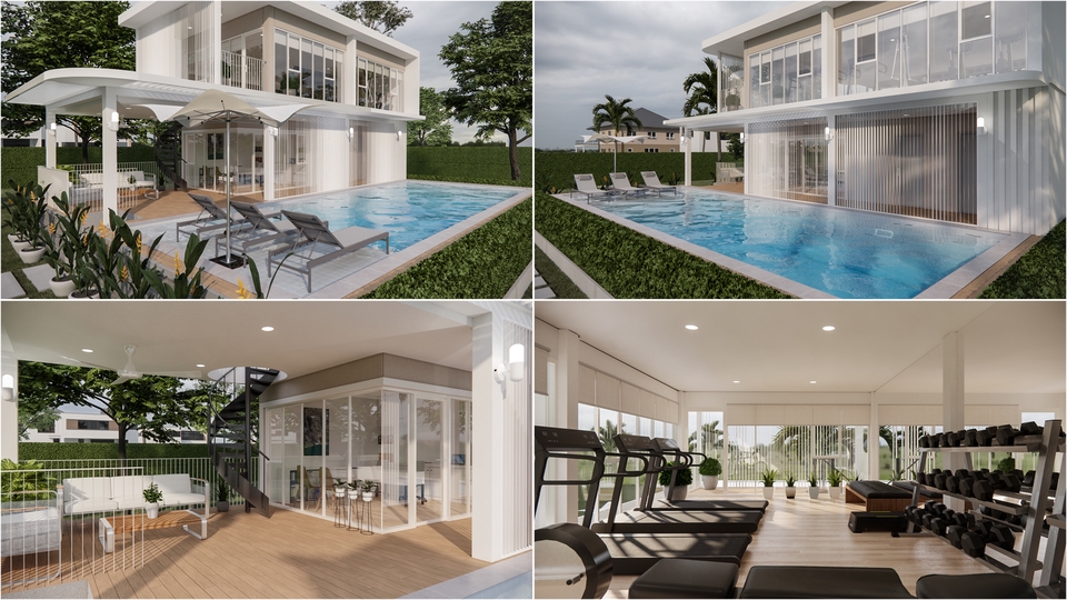 ออกแบบตกแต่งภายในและภายนอก - รับออกแบบงานภายนอก และงานภายใน (Exterior Facade Design & Interior Decoration Design) - 7